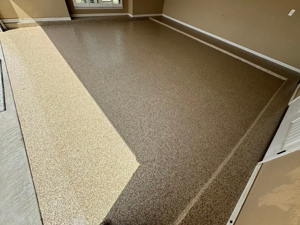 Garage coating project in Gardendale, TX